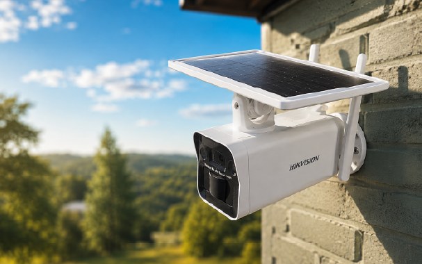 Cámara de seguridad con panel solar